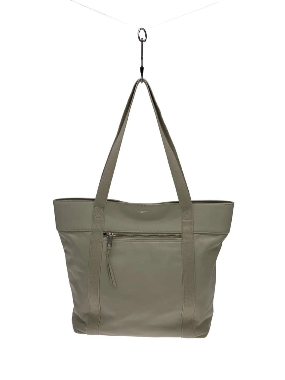 SAINT LAURENT Tote Bag Leather Cream